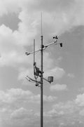 Pole with electricity