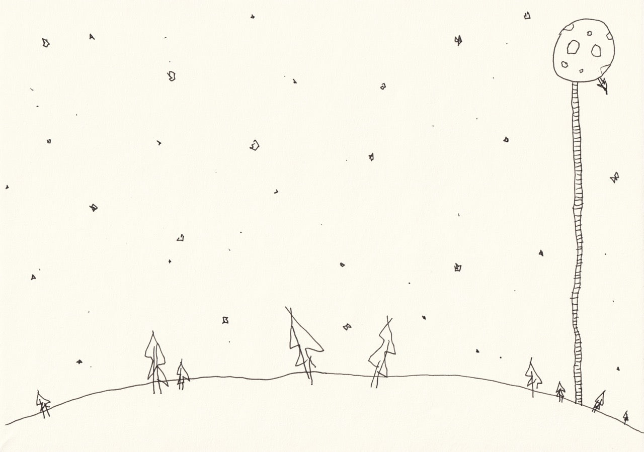 I snuck to the moon to plant a tree